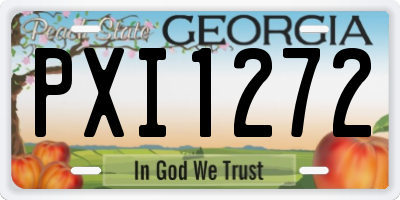 GA license plate PXI1272