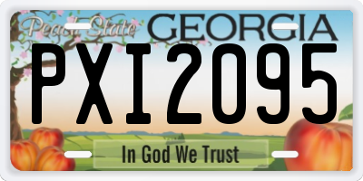 GA license plate PXI2095