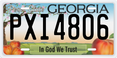 GA license plate PXI4806