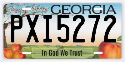 GA license plate PXI5272