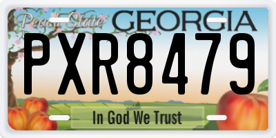 GA license plate PXR8479
