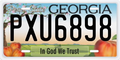 GA license plate PXU6898