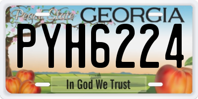 GA license plate PYH6224