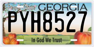 GA license plate PYH8527