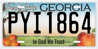 GA license plate PYI1864