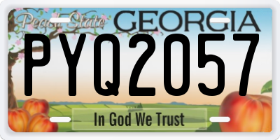 GA license plate PYQ2057
