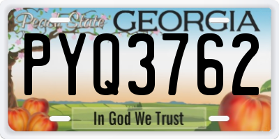 GA license plate PYQ3762
