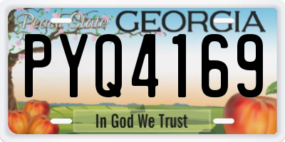 GA license plate PYQ4169
