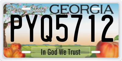 GA license plate PYQ5712