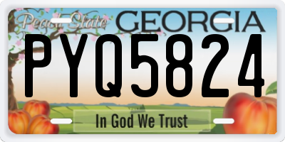 GA license plate PYQ5824