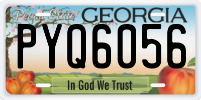 GA license plate PYQ6056