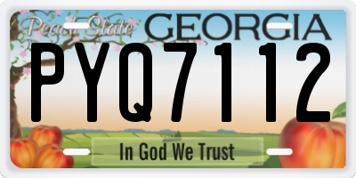 GA license plate PYQ7112