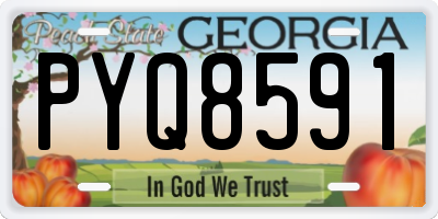 GA license plate PYQ8591