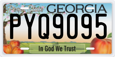 GA license plate PYQ9095