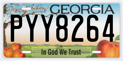 GA license plate PYY8264