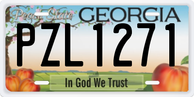 GA license plate PZL1271