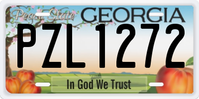 GA license plate PZL1272