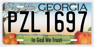 GA license plate PZL1697