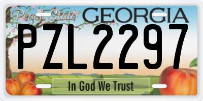 GA license plate PZL2297