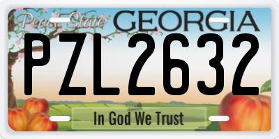 GA license plate PZL2632