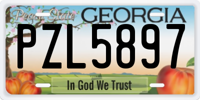 GA license plate PZL5897