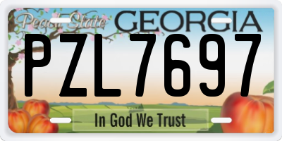 GA license plate PZL7697