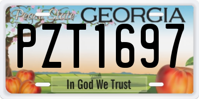 GA license plate PZT1697