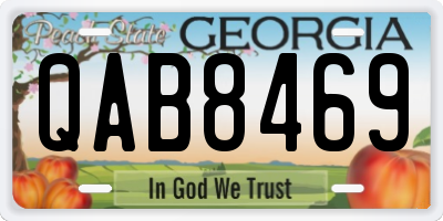GA license plate QAB8469