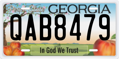 GA license plate QAB8479