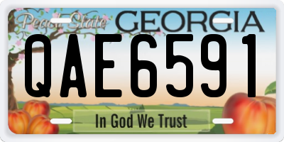 GA license plate QAE6591