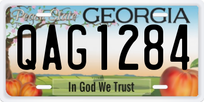 GA license plate QAG1284