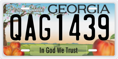 GA license plate QAG1439