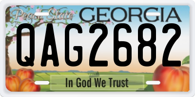 GA license plate QAG2682