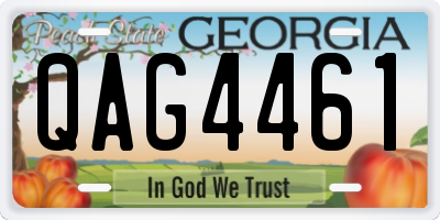 GA license plate QAG4461