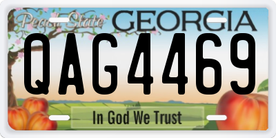 GA license plate QAG4469