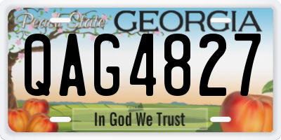 GA license plate QAG4827