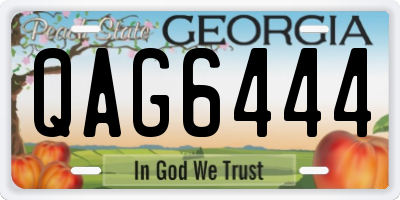 GA license plate QAG6444
