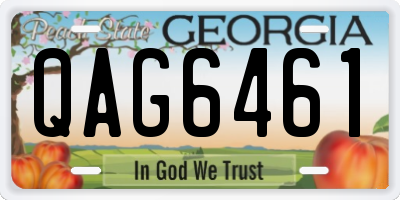 GA license plate QAG6461