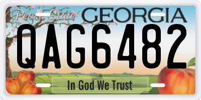 GA license plate QAG6482