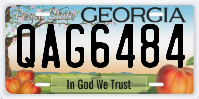 GA license plate QAG6484