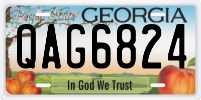 GA license plate QAG6824
