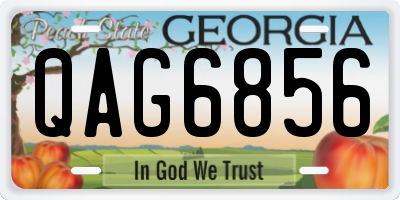 GA license plate QAG6856