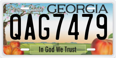 GA license plate QAG7479