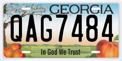 GA license plate QAG7484