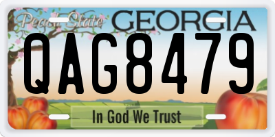GA license plate QAG8479