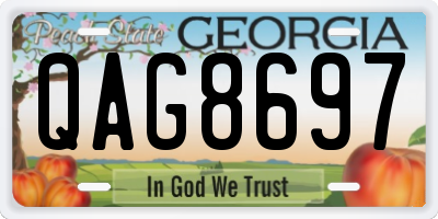 GA license plate QAG8697