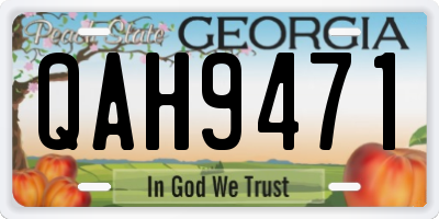 GA license plate QAH9471