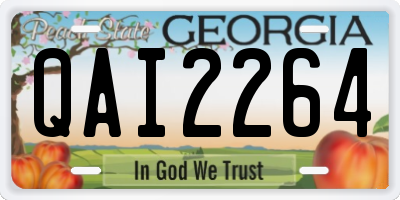 GA license plate QAI2264