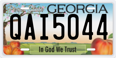 GA license plate QAI5044