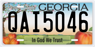 GA license plate QAI5046